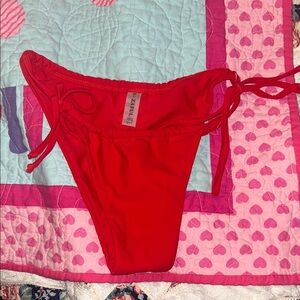 ZAFUL Red Side-Tie Bikini Bottom
